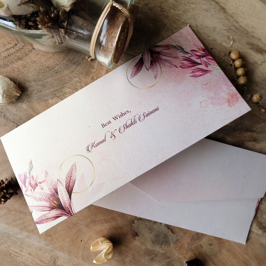 Blooming Lilies Set of Money Envelopes