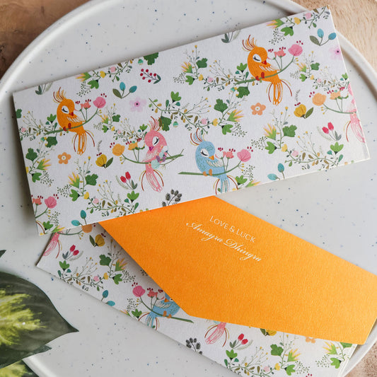 Calming Birds Set of Money Envelopes