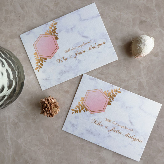 Classy White & Grey Texture Set of Gift Tags