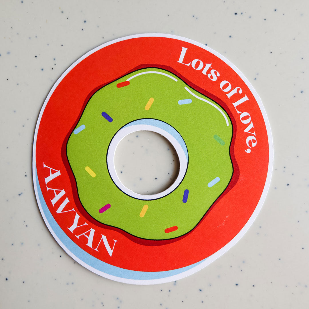 3D Donut Set of Gift Tags