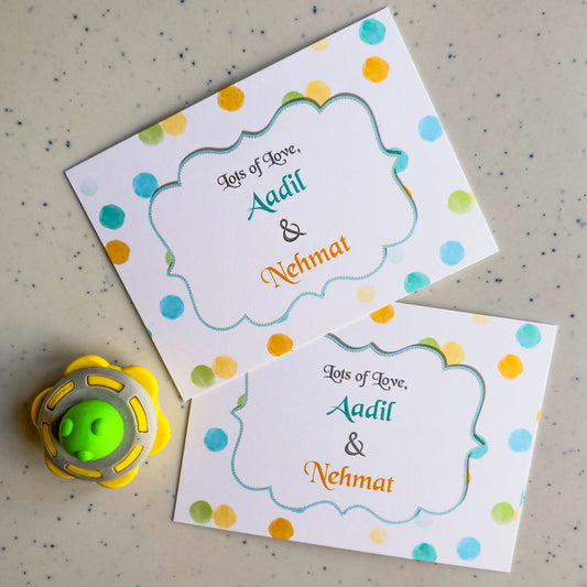 Fun Polka Dot Set of Gift Tags