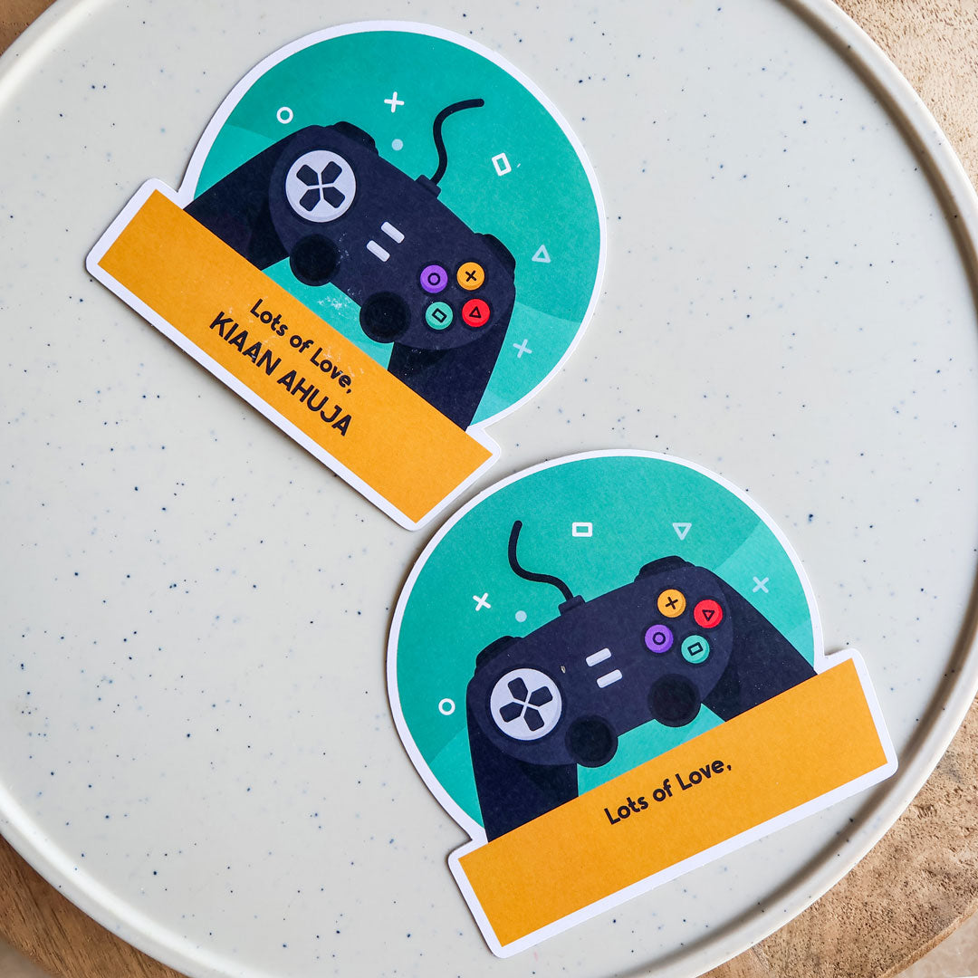 3D Gaming Console Set of Gift Tags