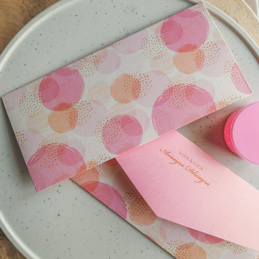 Glitter Polka Pattern Set of Money Envelopes