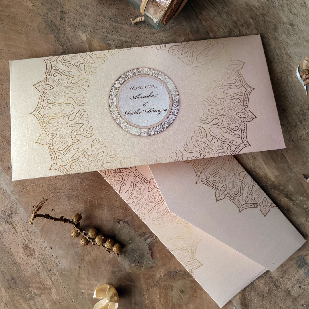 Gold Mandala Set of Money Envelopes