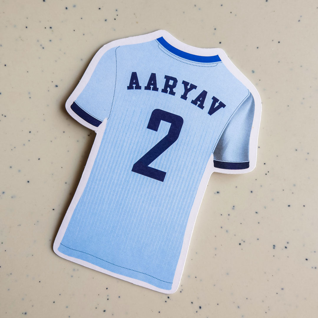 3D Team Jersey Set of Gift Tags