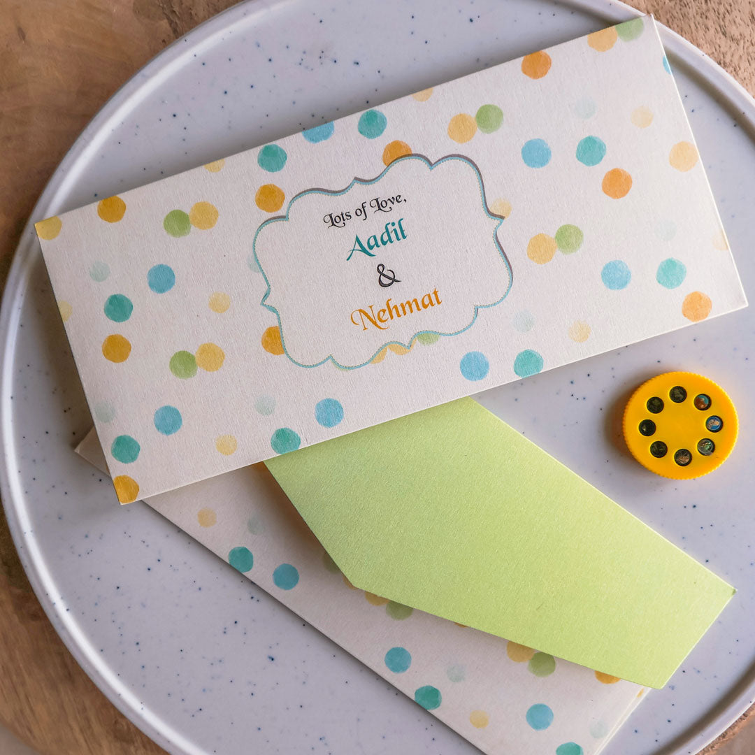 Kids Unisex Polka Dots Set of Money Envelopes