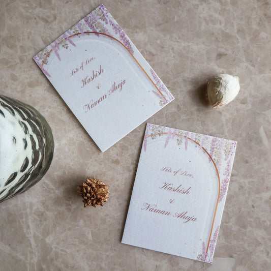 Lavender Floral Arc Set of Gift Tags