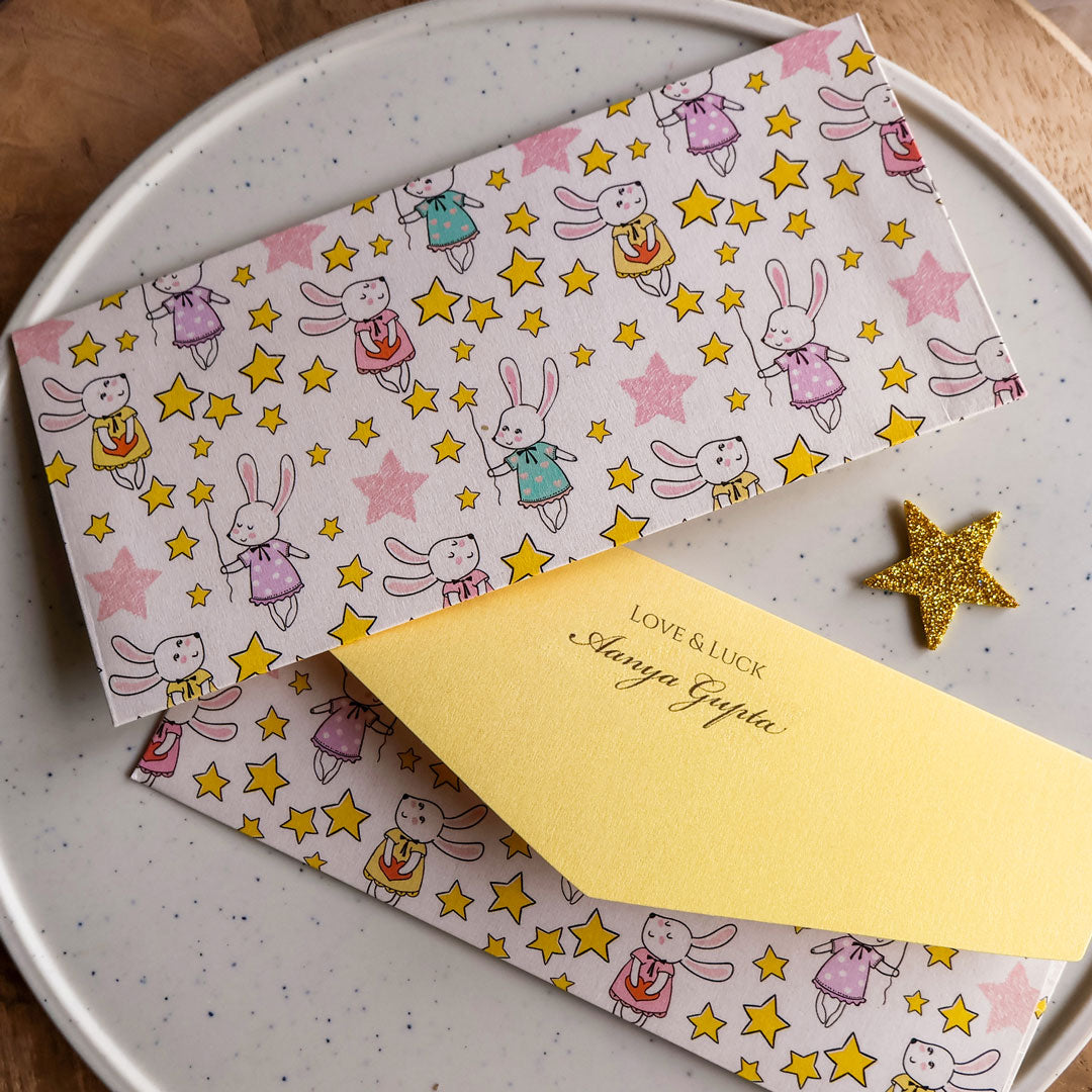 Lil' Bunny Set of Money Envelopes