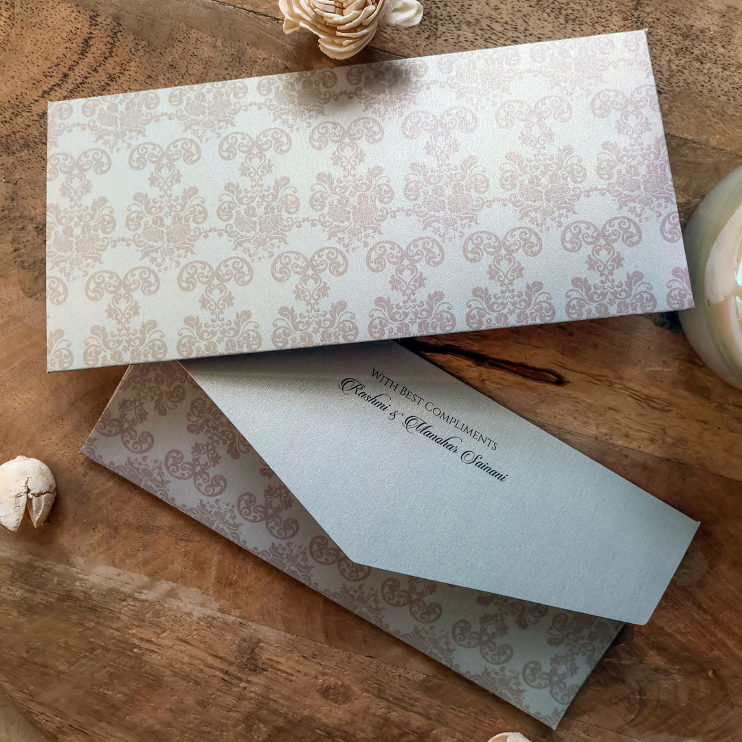 Lustrous Damask Set of Money Envelopes