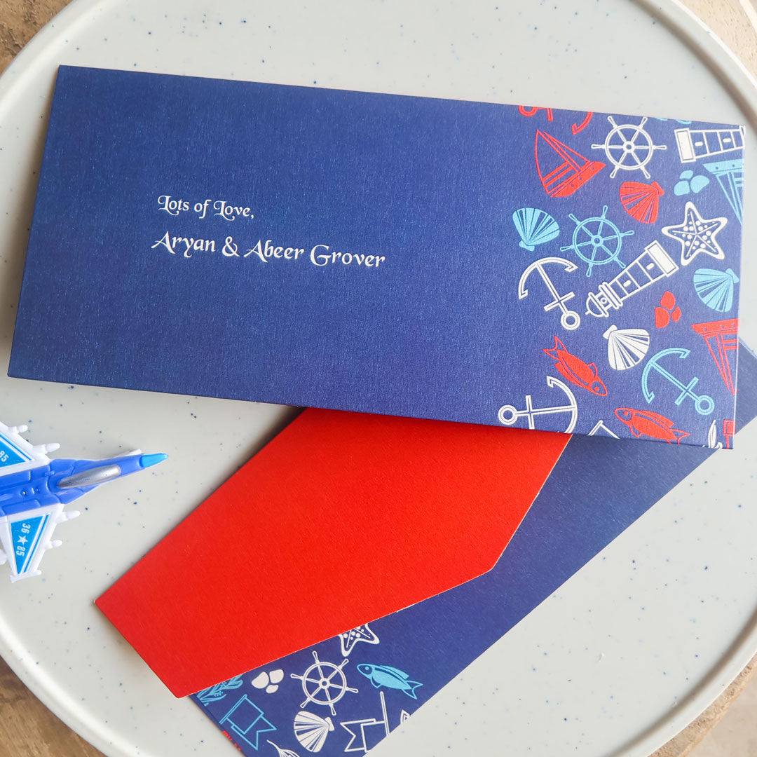 Nautical Theme Money Envelopes