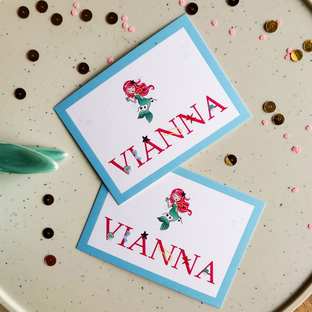 Pretty Mermaid Set of Gift Tags