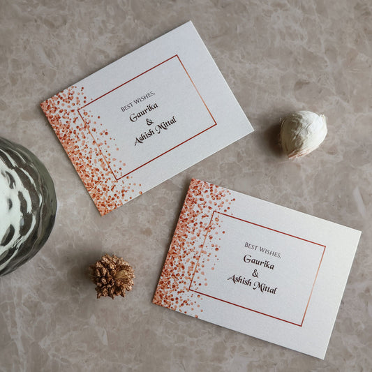 Rose Gold Glitter Set of Gift Tags