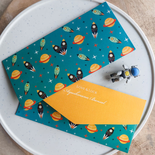 Space Rocket Money Envelope