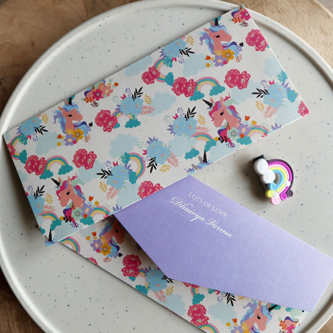 Unicorn Clouds Money Envelope