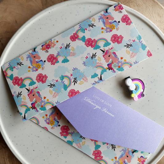 Unicorn Clouds Money Envelope
