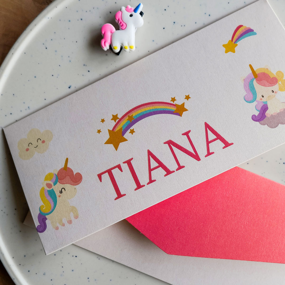 Unicorn leave a little bit of sparkle Money Envelope