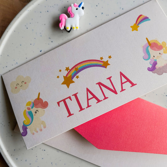 Unicorn leave a little bit of sparkle Money Envelope