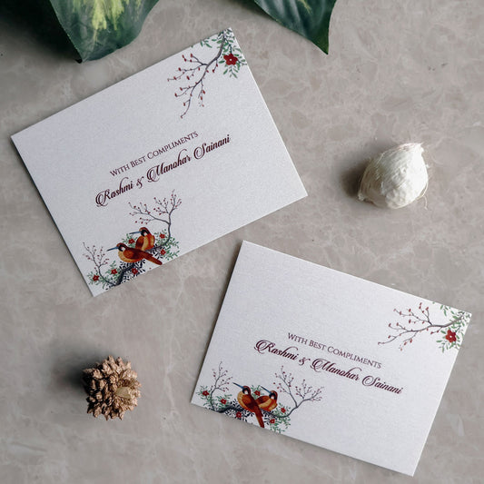 Vintage Joyful Birds Set of Gift Tags