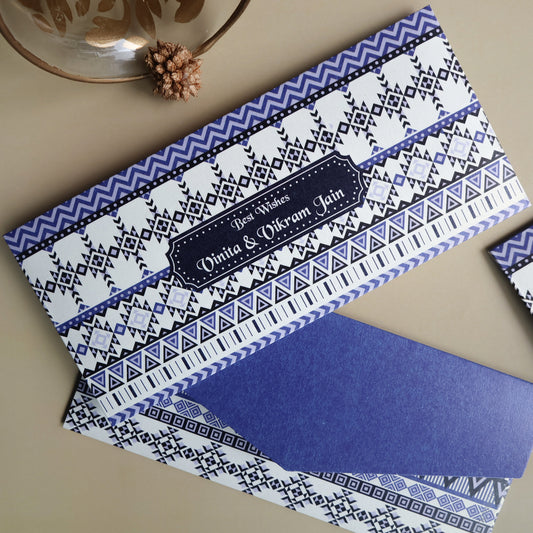 Blue Ethnic Set of Money Envelopes