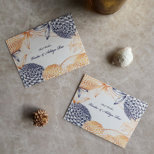 Bold Floral Border Set of Gift Tags