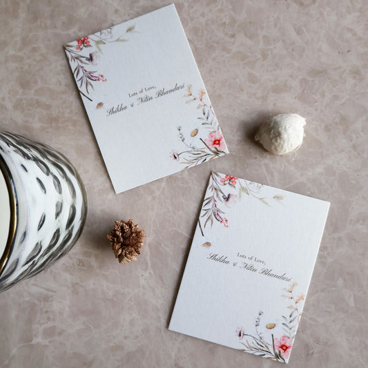 Bright Watercolor Floral Set of Gift Tags