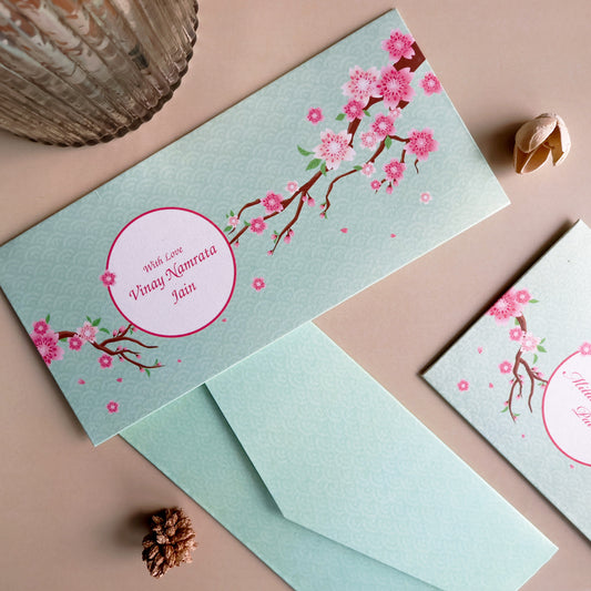 Cherry Blossom Tree Branch Set of Money Envelopes