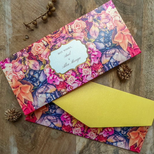 Colourful Bunch of Roses Set of Money Envelopes