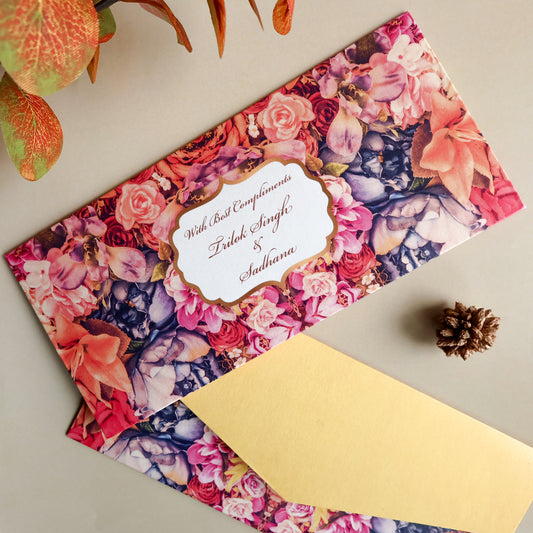 Colourful Bunch of Roses Set of Money Envelopes