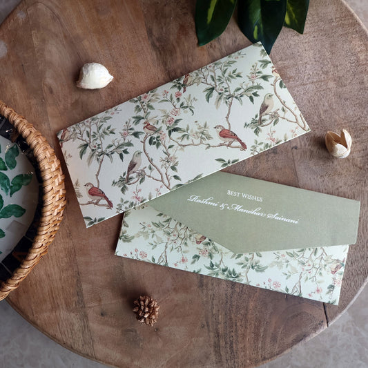 Cuckoo & Crow Signature Pattern Set of Money Envelopes