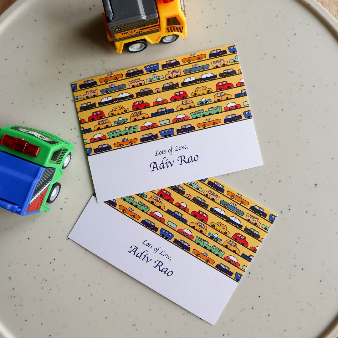 Fleet of Cars Set of Gift Tags