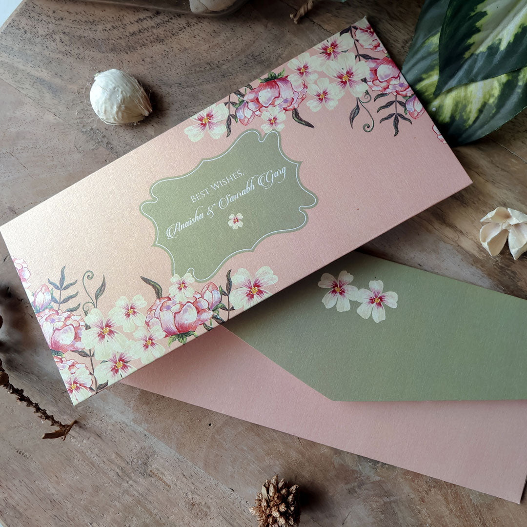 Flowers of Love Set of Money Envelopes