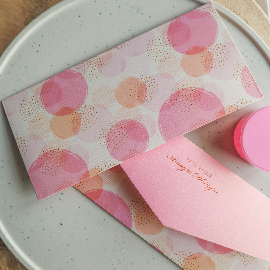 Glitter Polka Pattern Set of Money Envelopes