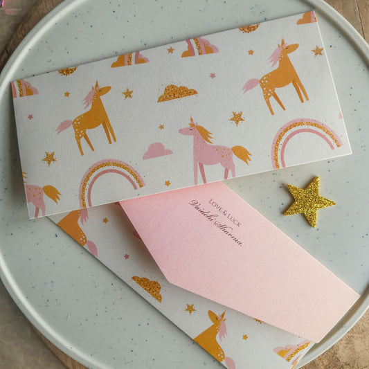 Glitter Unicorn Set of Money Envelopes