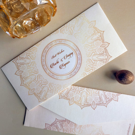 Gold Mandala Set of Money Envelopes