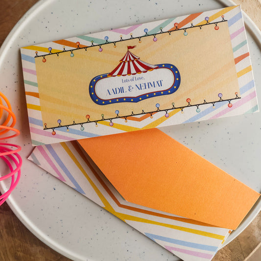 Kids Unisex Carnival Theme Set of Money Envelopes