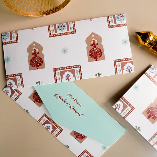 Mughal Inspiration & Poetry Set of Money Envelopes