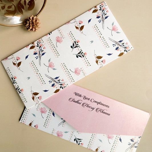 Pink Dainty Floral Set of Money Envelopes