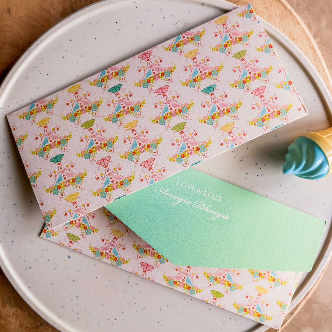 Pretty Butterfly in a garden Money Envelope