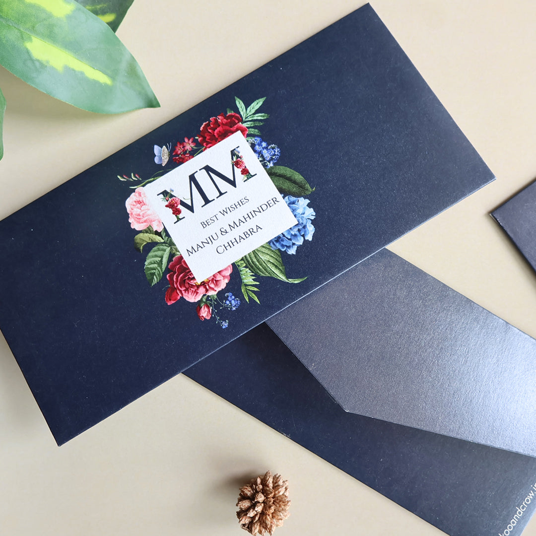 Royal Navy Floral Logo Set of Money Envelopes