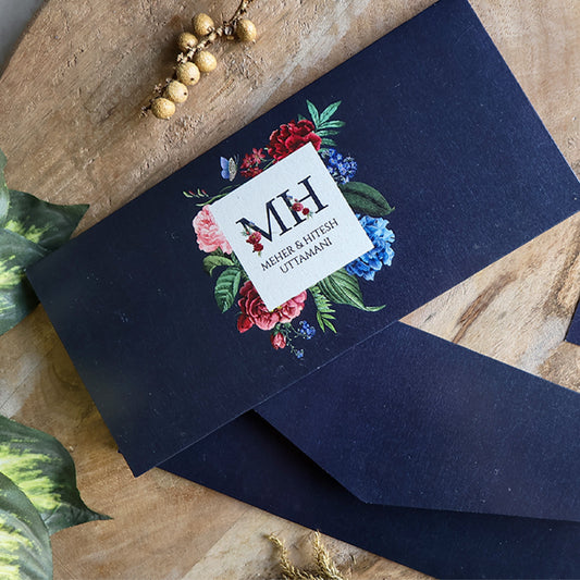 Royal Navy Floral Logo Combo Set of Money Envelopes & Gift Tags