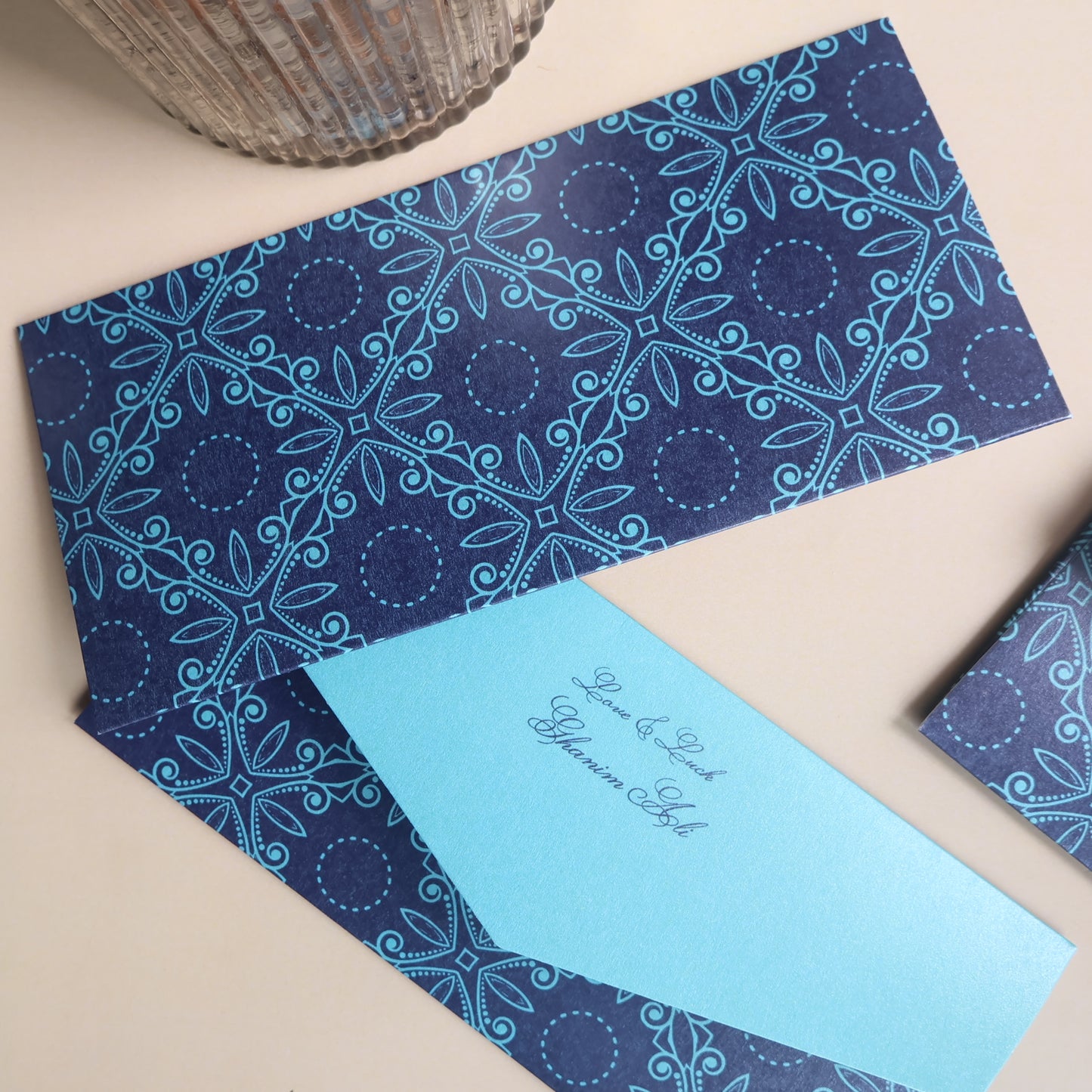 Shades of Blue Set of Money Envelopes