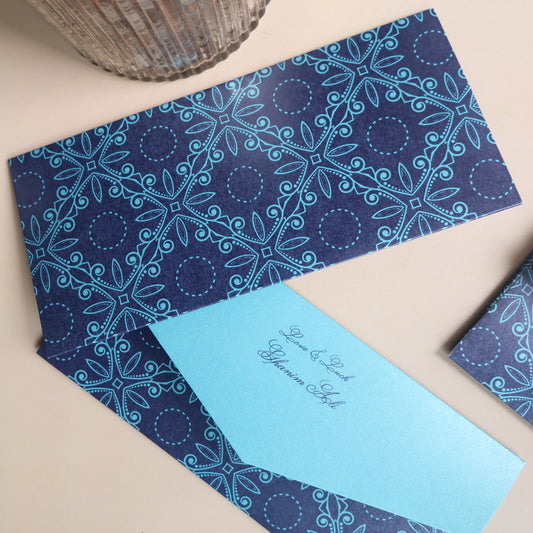 Shades of Blue Set of Money Envelopes