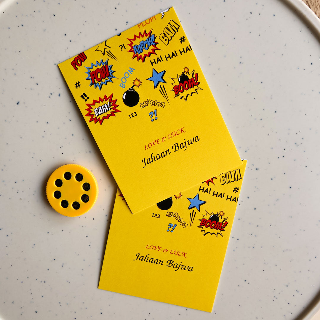 Superhero Pow Set of Gift Tags