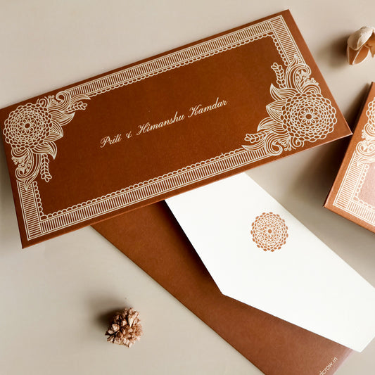 Traditional Indian Border Set of Money Envelopes