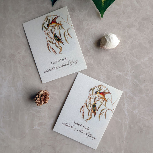 Vintage Bird Illustration Set of Gift Tags