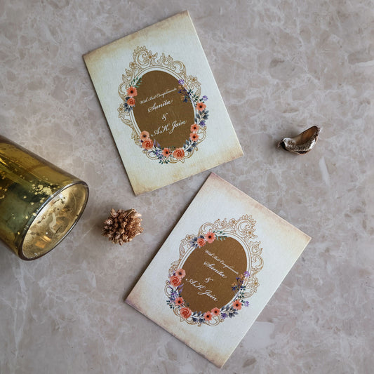 Vintage Floral Frame Set of Gift Tags