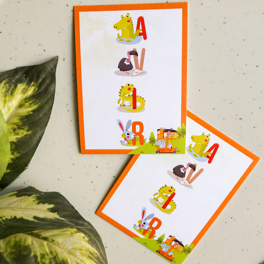 Watercolour Animal Alphabet Set of Gift Tags