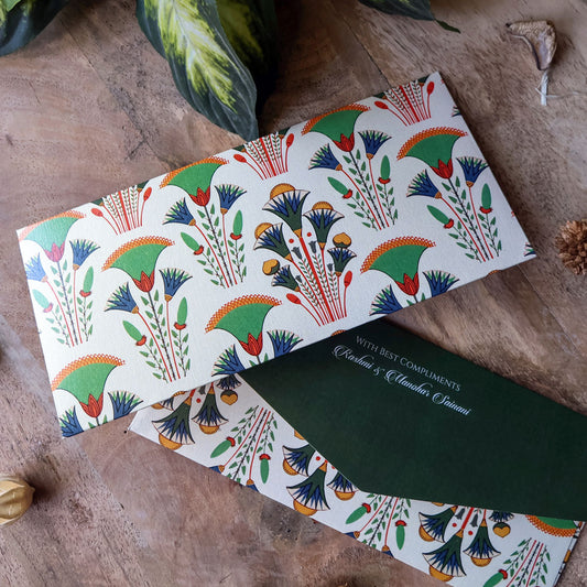 Wild Garden Flowers Set of Money Envelopes